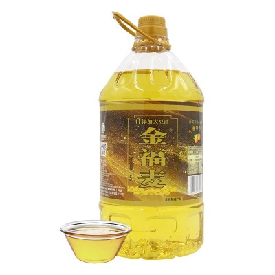 金福麦大豆油5L非转基因一级大豆油食用油植物油图1