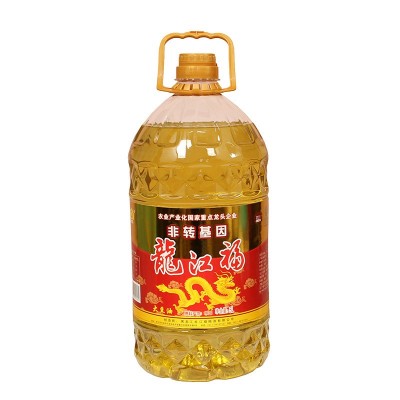 龙江福一级大豆油5升非转基因东北色拉油厂家批发餐饮代发食用油图5