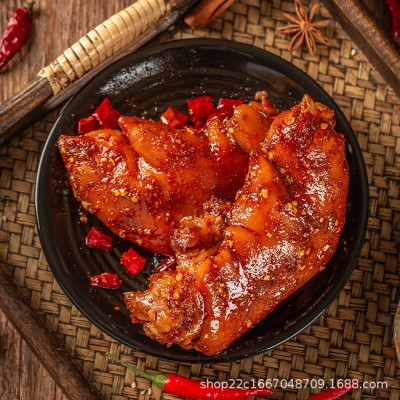 香辣蹄花微辣特色小吃 四川味道 麻辣猪蹄 卫生 袋装食品批发图3