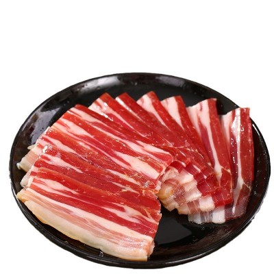 农家腌制五花肉猪肉金华特产风干肉切片整块火腿肉500g腌笃鲜腊肉图5
