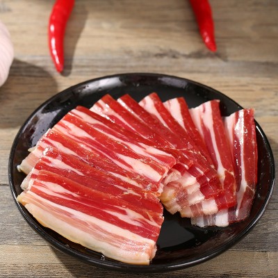 农家腌制五花肉猪肉金华特产风干肉切片整块火腿肉500g腌笃鲜腊肉图3