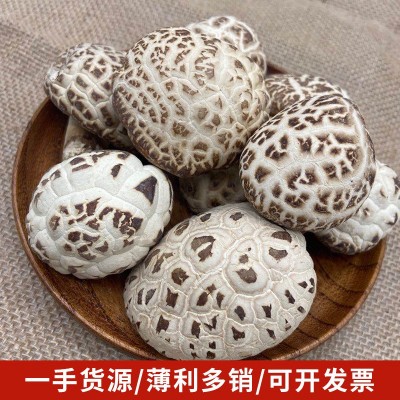 楷美天白花菇南北干货干香菇肉厚带脚花菇通货产地批发代发花菇图2