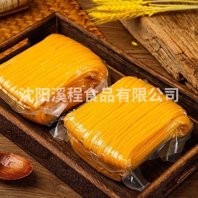 厂家玉米面条批发袋装真空一斤500g东北风味玉米面条粗粮玉米面条图3