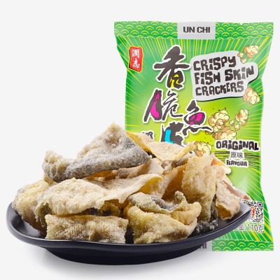 批发香脆润志香脆鱼皮矶烧鱼皮干110g休闲食品网红零食一件代发图3