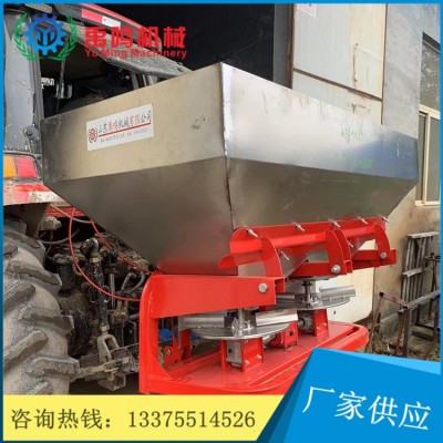 拖拉机带后传动双盘不锈钢撒肥机不锈钢扬肥器大容量不锈钢撒肥机图3