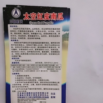 厂家批发太空红皮南瓜蔬菜种子 食用/20粒/袋图2