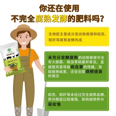 江平生物鸡粪羊粪生物发酵有机肥花肥料蔬菜猪粪蚯蚓粪家用通用肥图3
