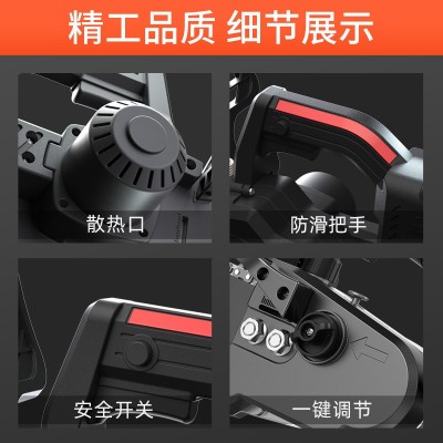 莱普森锂电伐木锯 充电式家用手持电链锯 大功率户外无线锂电锯图2