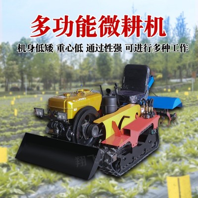 柴油旋耕机 泥泞地打地机 水稻田旋耕机 水田用履带式微耕机图2
