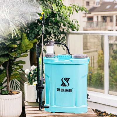 盛世源林手动喷雾器多动能蔬菜消毒打药机单双管农用气压式喷雾器图4