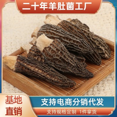 四川金堂农产品羊肚菌批发菌菇 煲汤食用菌食材 100克袋装羊肚菌图1