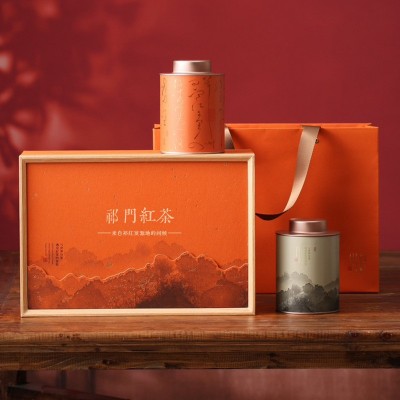 徽八山祁门红茶礼盒装 果蜜香祁红金针茶叶礼盒装红茶伴手礼批发图4