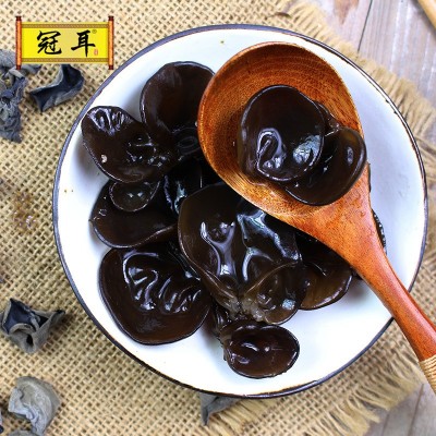 冠耳 批发东北黑木耳 新货秋木耳 南北干货 椴木云耳肉厚250g图4