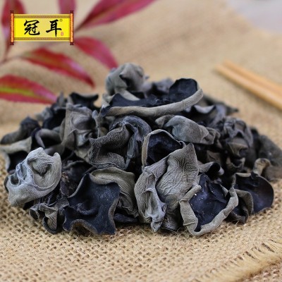冠耳 批发东北黑木耳 新货秋木耳 南北干货 椴木云耳肉厚250g图2