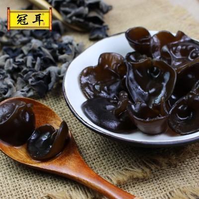 冠耳 批发东北黑木耳 新货秋木耳 南北干货 椴木云耳肉厚250g图3