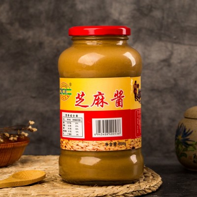 郎氏石磨芝麻酱800g热干面拌面酱火锅蘸料调味酱山东特产超市批发图4