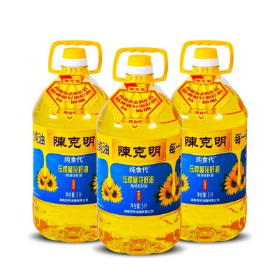 【一件代发】陈克明食用油5L葵花籽油桶装源头工厂直发图4