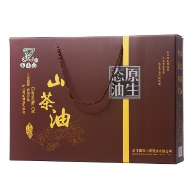 山茶油茶籽油500ml*4瓶礼盒装食用调和油员工福利礼品团购送礼图5