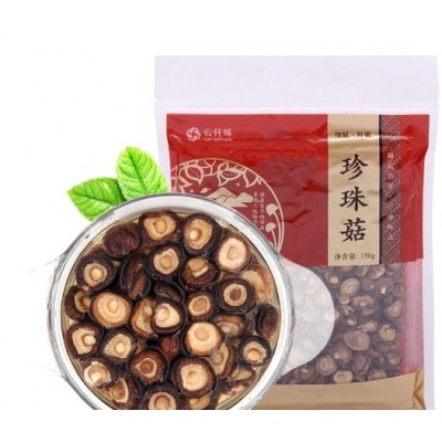 云仟味珍珠菇150g干货特小香菇餐厅大量批发剪脚花菇蘑菇菌袋装图2