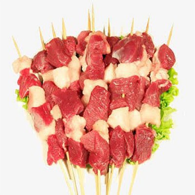 批发原肉整切羊肉串内蒙古羊肉新鲜肉串冰冻烧烤商用户外烤肉串食图3
