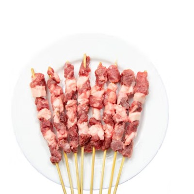 家庭羊肉串内蒙原切烧烤烤肉食材半成品新鲜羊肉串带干撒料羊肉类图5