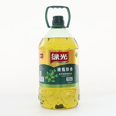 绿光橄榄原香调和油低温压榨初榨5升橄榄油食用油厂家直供图2