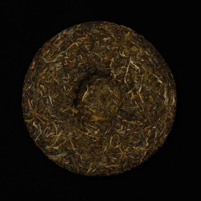 云南普洱茶 龙然2020年昔归青茶饼357克 临沧 勐库大叶种茶 生茶图2