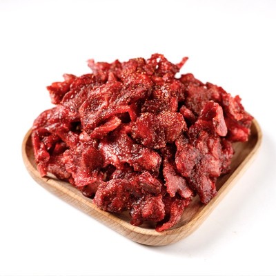 草莓片1斤 厂价供休闲零食草莓干 草莓果肉脯蜜饯甜点烘焙原料3A图5