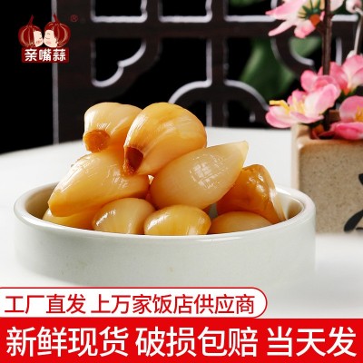 亲嘴蒜糖醋蒜糖蒜商用500g腌泡大蒜头农家下饭菜爽口小菜图1