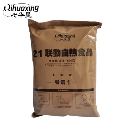 七华星 21型 联勤自热食品 应急口粮野战野营存储粮 670g*12袋/箱图1
