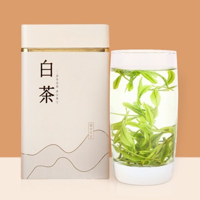 堇裕2023新茶绿茶安吉特产白茶雨前特级简装罐装125克图1