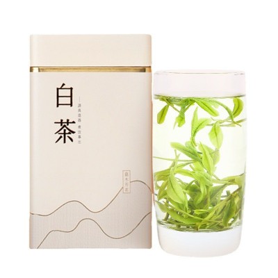 堇裕2023新茶绿茶安吉特产白茶雨前特级简装罐装125克图5