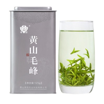 2023新茶黄山毛峰125克罐装批发安徽绿茶明前茶高山雀舌毛尖茶叶图5