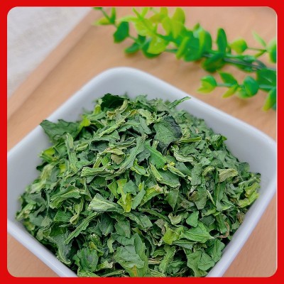 脱水菠菜片 厂家供应脱水方便面蔬菜包宠物食品原料水洗菠菜片图2
