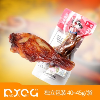 40g香辣鸭腿翅根零食散装卤味独立小包小吃休闲食品面馆面哨批发图3