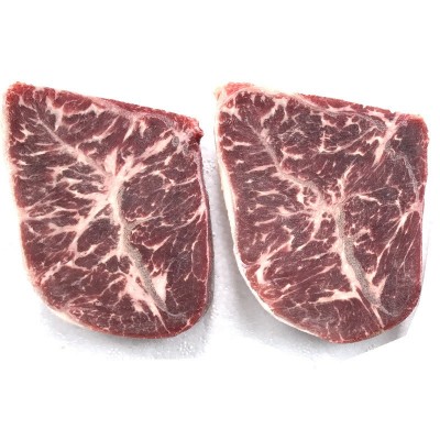 美国蓝标精选板腱 谷饲板筋西餐烤肉牛排 原切雪花牡蛎肉牛扒图5