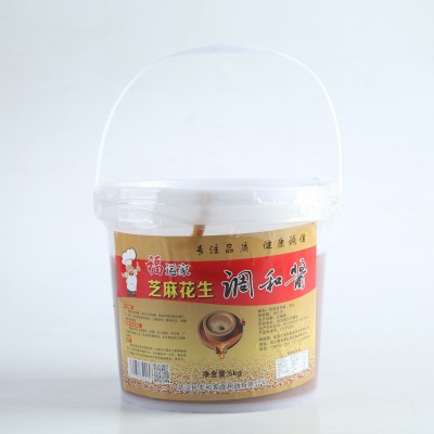 武汉福运家牌芝麻酱10斤早点店 拌面酱 调味酱 火锅蘸料麻酱图1