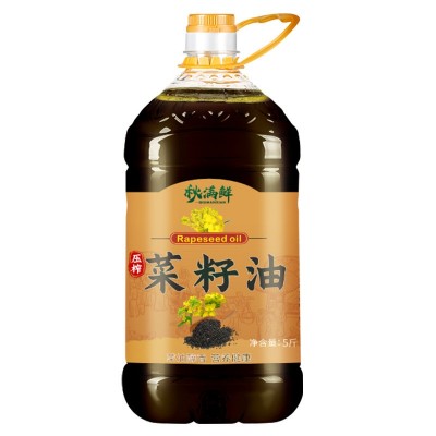 工厂直发菜籽油5斤非转基因油压榨自榨菜籽香油食用油家用2.75l图4