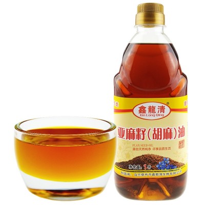 鑫龙清亚麻酸初榨亚麻籽油1L热榨胡麻油月子孕产妇婴儿植物食用油图4