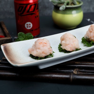 大颗粒手打青虾滑 铁板虾滑冒菜火锅食材 速冻鲜美米虾滑批发图3