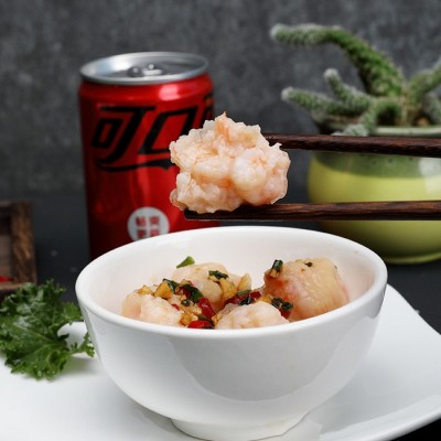 商用大颗粒虾滑批发 新鲜火锅食材青虾滑 麻辣烫冒菜手打鲜虾肉滑图3