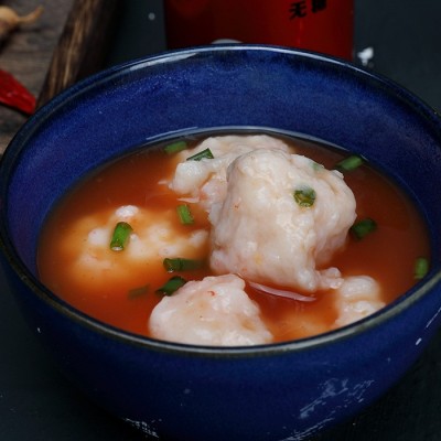 商用大颗粒虾滑批发 新鲜火锅食材青虾滑 麻辣烫冒菜手打鲜虾肉滑图4