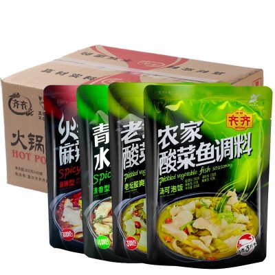 重庆特产火锅麻辣鱼料 青花椒水煮鱼 农家 老坛酸菜鱼料包 烤鱼料图4
