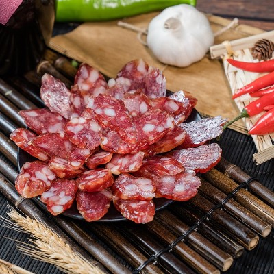 【源头厂家】成业鲜肉精制广式腊肠500克长肠美味腊肠下饭好帮手图2