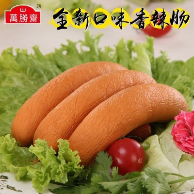 定制辣香肠火腿肠香辣香脆肠热狗大只即食烤香肠小零食休闲熟食图2