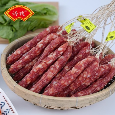 广式腊肠 切肉肠 广东特产腌制风干广式风味 腊味蒸饭 煲仔饭图2