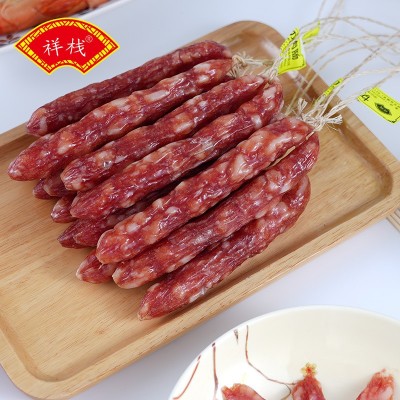 广式腊肠 切肉肠 广东特产腌制风干广式风味 腊味蒸饭 煲仔饭图3