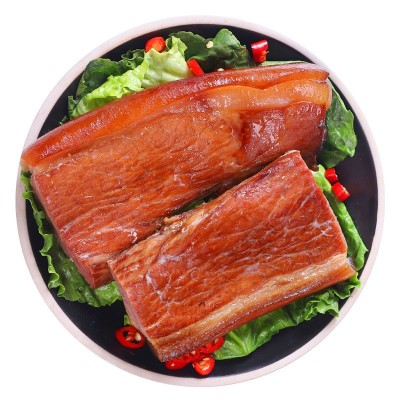柴火腊肉厂家批发农家烟熏后腿腊肉250g试吃装腌咸肉一餐量腊猪肉图3