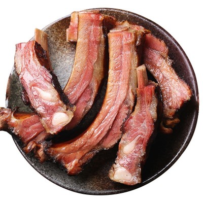 腊肉厂家批发免切腊排骨农家柴火烟熏土猪排骨湖南腊肉咸肉腊排骨图5