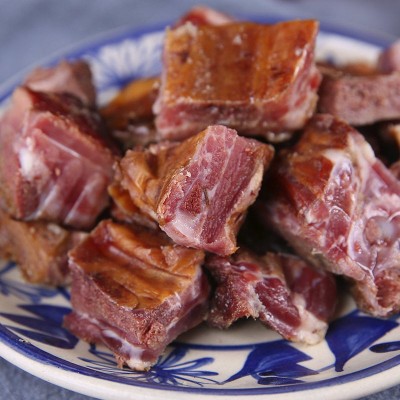 腊肉厂家批发免切腊排骨农家柴火烟熏土猪排骨湖南腊肉咸肉腊排骨图3